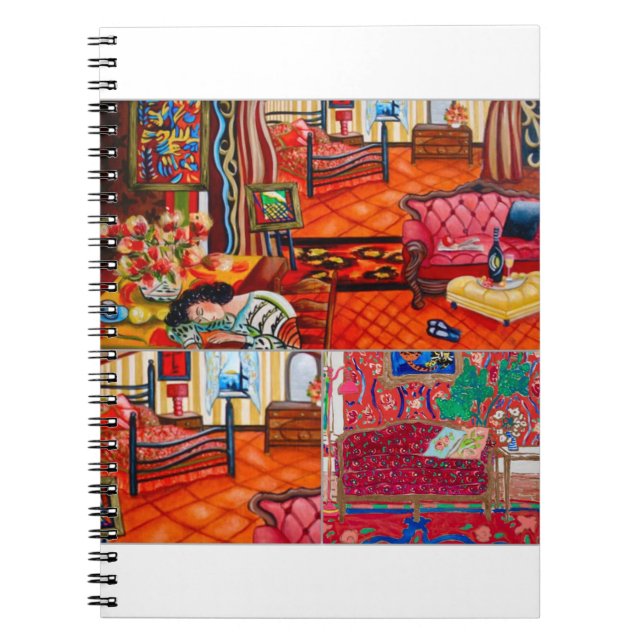 The unique colourful home design in Matisse's pain Notebook (Front)