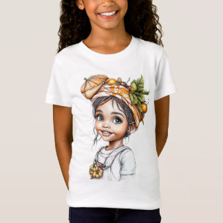 The unique T-shirt depicts a beautiful girl 