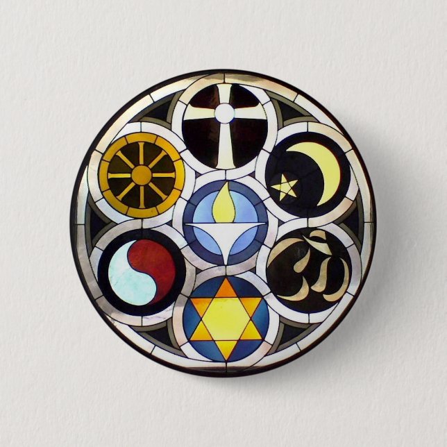 The Unitarian Universalist Church Rockford, IL 6 Cm Round Badge (Front)