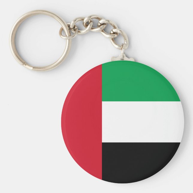 The United Arab Emirates Flag Key Ring (Front)