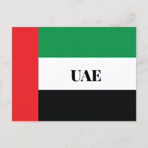 The United Arab Emirates Flag Postcard