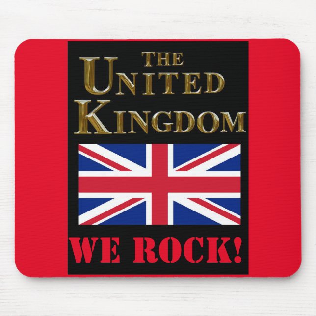 THE UNITED KINGDOM ROCKS MOUSE MAT (Front)