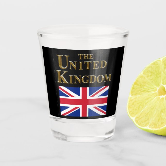 THE UNITED KINGDOM SHOT GLASS (Front)