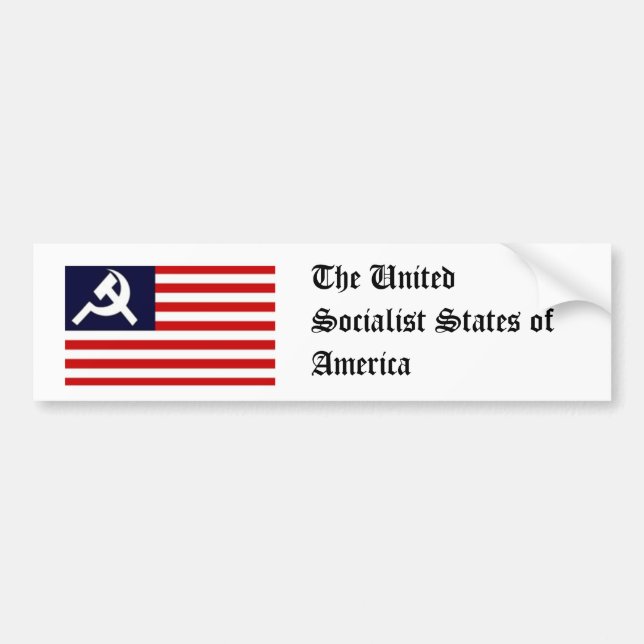 The United Socialist States of America Bumper Sticker (Front)