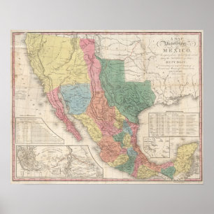 The United States and Mexico Poster