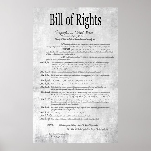 The UNITED STATES BILL of RIGHTS 3 Poster (Front)