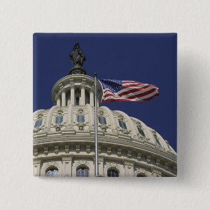 The United States Capitol, Washington, DC 15 Cm Square Badge