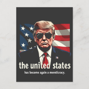 The United States Has Become a Meritocracy Again Holiday Postcard