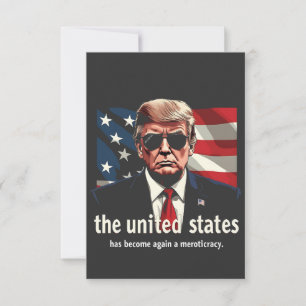 The United States Has Become a Meritocracy Again Thank You Card