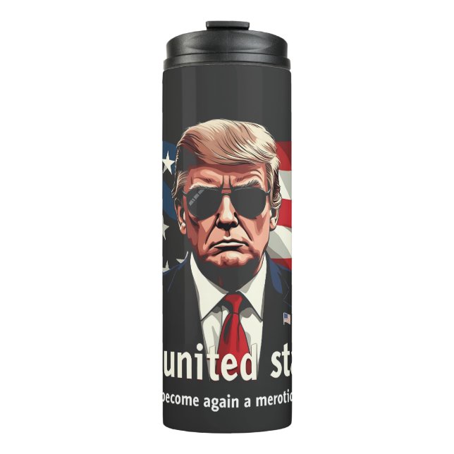 The United States Has Become a Meritocracy Again Thermal Tumbler (Front)