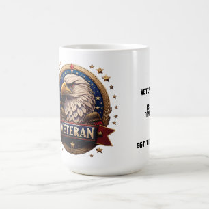 The United States Military Bold Eagle "Retired" Coffee Mug