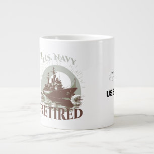 The United States Navy Retired Large Coffee Mug