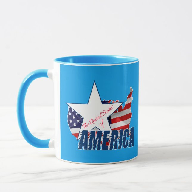 The United States Of America 4th of July Mug (Left)
