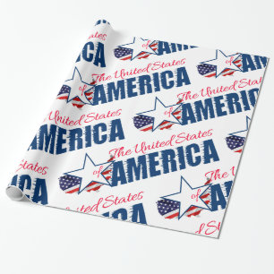 The United States Of America 4th of July Wrapping Paper