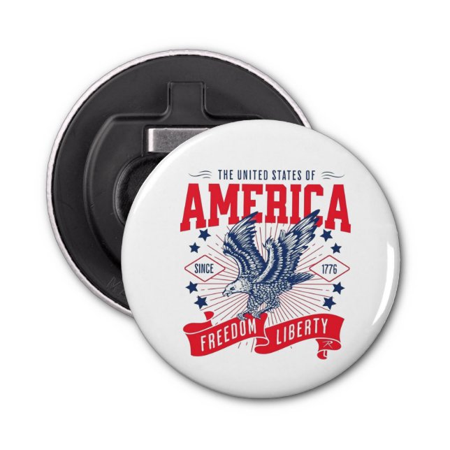 The United States of America - Freedom & Liberty Bottle Opener (Front)