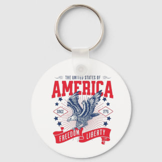 The United States of America - Freedom & Liberty Key Ring