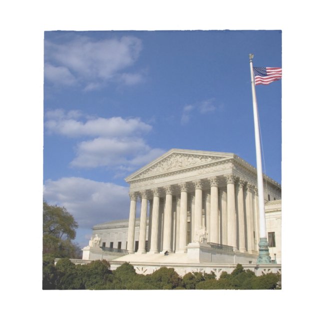 The United States Supreme Court Building in Notepad (Front)