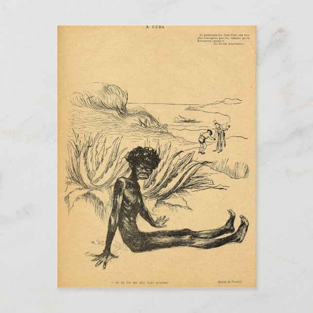 The United States takes Cuba from Spain Postcard (Front)