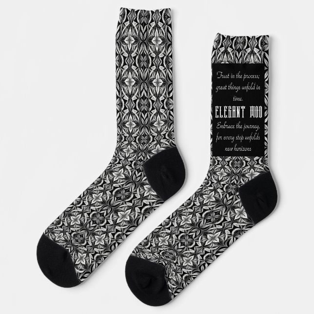 The Unity of Black & White Socks (Left)