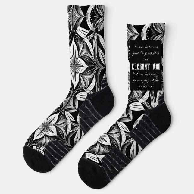 The Unity of Black & White Socks (Left)