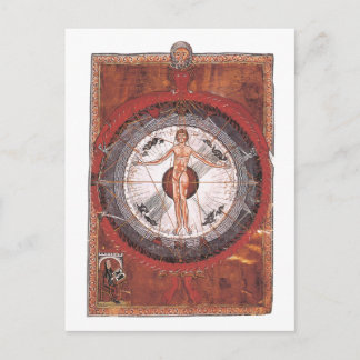 The Universal Man - Hildegard von Bingen Postcard