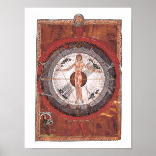 The Universal Man - Hildegard von Bingen Poster