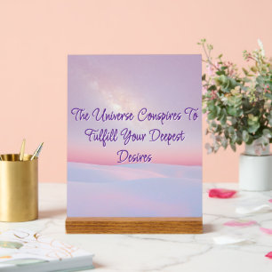 The Universe ConspiresAcrylic Sign