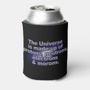 "The Universe" custom monogram can cooler