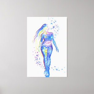 The universe inside her soul canvas print