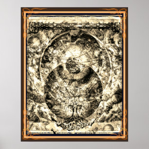 The Universe is a tree sepia Poster