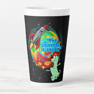 THE UNIVERSE IS YOURS LATTE MUG