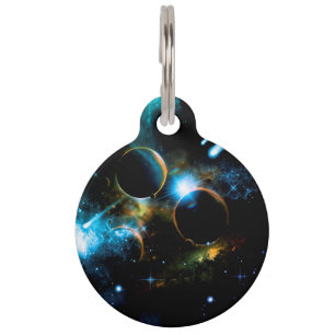 The universe of planets pet tag