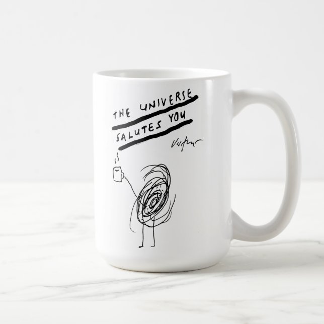 The Universe Salutes You - Victore Coffee Mug (Right)