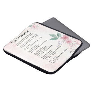 The Universe - Uplifting Empowerment Poem Laptop Sleeve