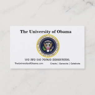 The University of Obama Business Card