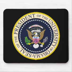 The University of Obama Presidential Seal Mouse Mat