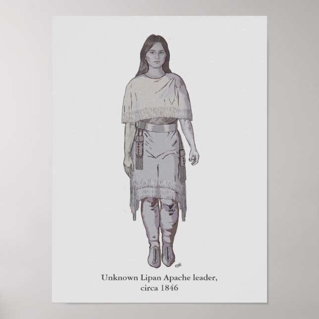The Unknown Lipan Apache Woman Leader Poster (Front)