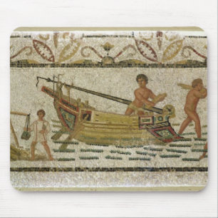 The unloading of a ship mouse mat