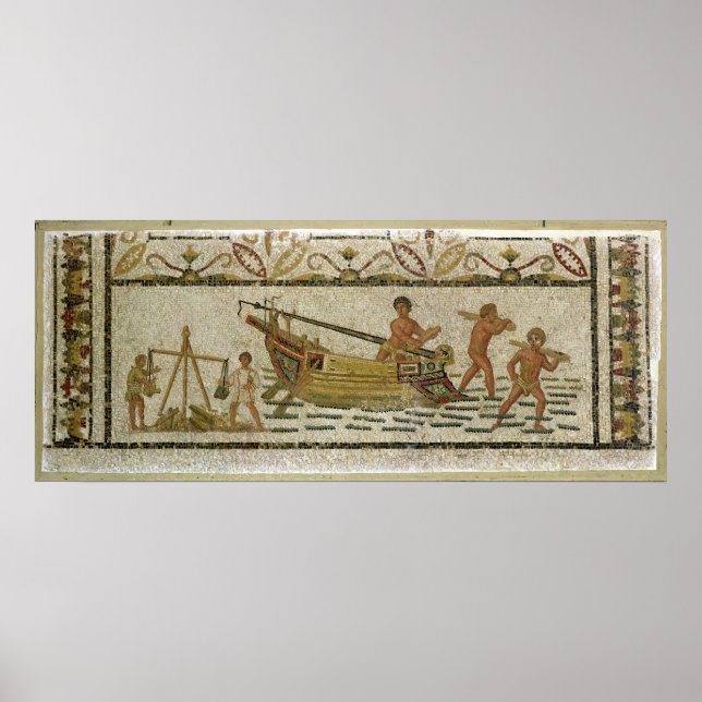 The unloading of a ship poster (Front)