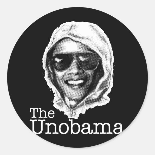 The UnObama - Obama Unabomber evil twin Classic Round Sticker (Front)