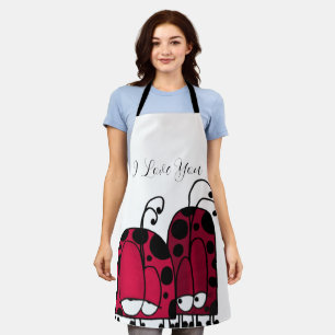 The Unrequited Love Ladybug Illustration Apron