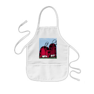 The Unrequited Love Ladybug Illustration Kids Apron