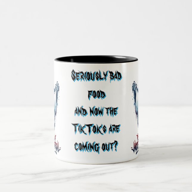 The Unseen Critic: Wearable & Useable  Two-Tone Coffee Mug (Center)