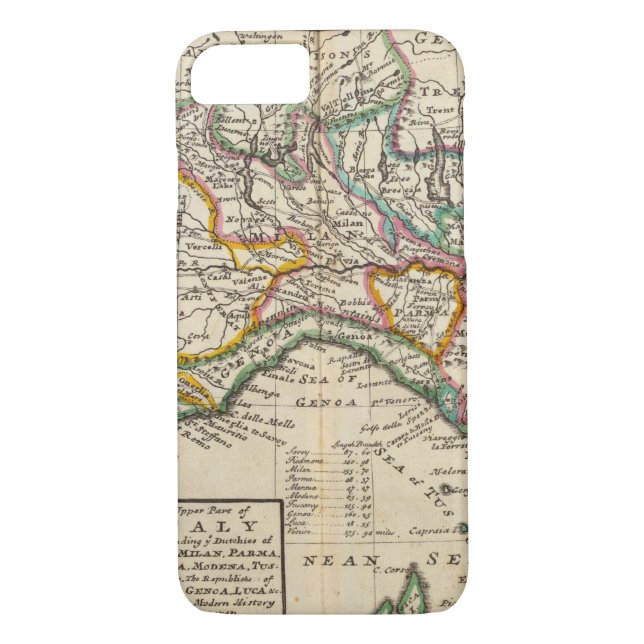 The upper part of Italy Case-Mate iPhone Case (Back)