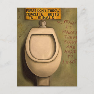 The Urinal Postcard