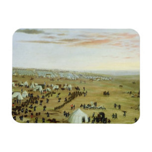The Uruguaiana Camp, Rio Grande, Brazil, 1865 (oil Magnet
