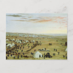 The Uruguaiana Camp, Rio Grande, Brazil, 1865 (oil Postcard