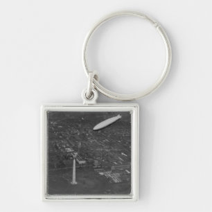 The US Airship 'USS Los Angeles' ZR3 flying over Key Ring