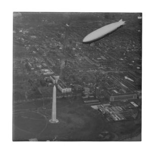 The US Airship 'USS Los Angeles' ZR3 flying over Tile