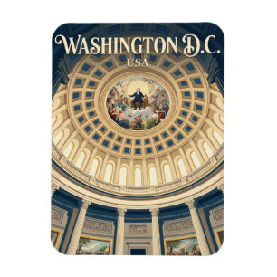 The US Capitol Rotunda USA Magnet